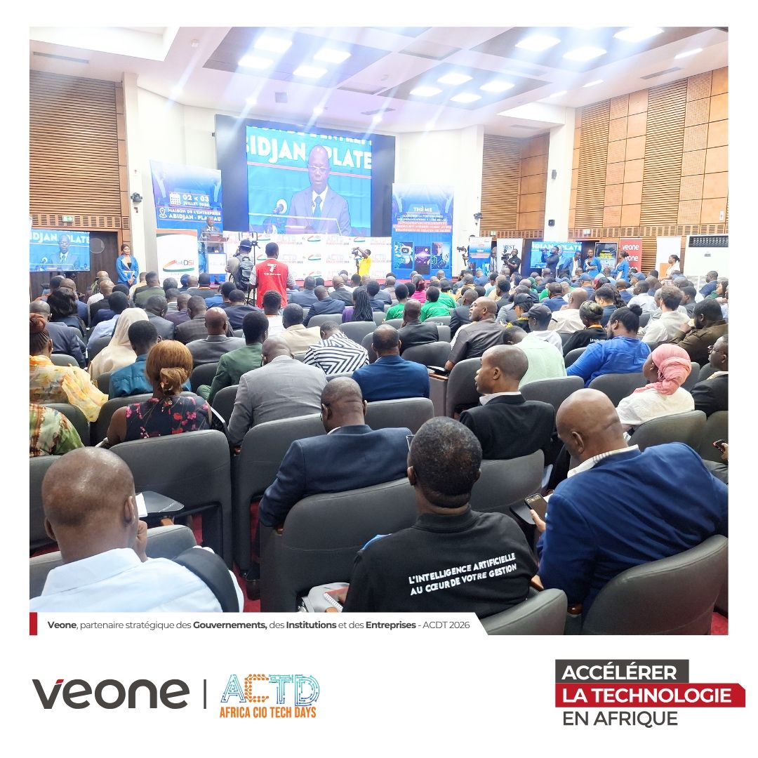 Salle plénière de l'Africa CIO Tech Days 2026 à la Maison de l'Entreprise d'Abidjan-Plateau