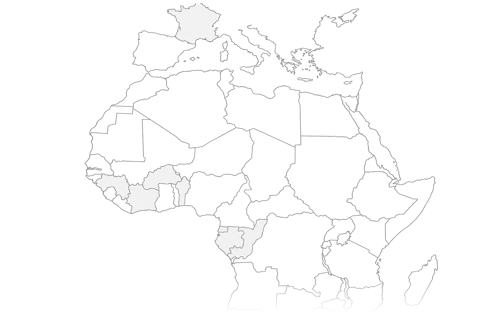 Présence du groupe VEONE en Afrique et en Europe